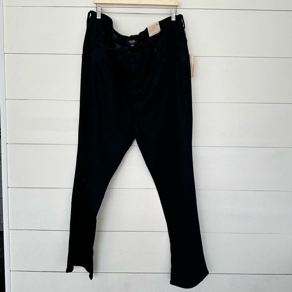 NYDJ Women’s Black 26W Marilyn Straight Jeans Uplift New NWT
